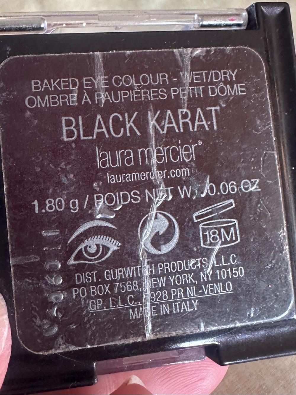 Laura Mercier Black Karat Baked Eye Colour Wet / Dry Eyeshadow. Very To Find. - Picture 4 of 6